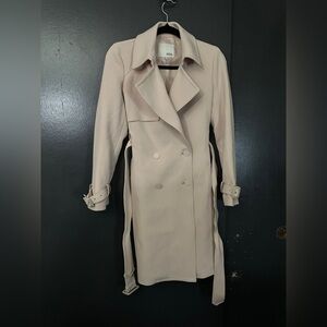 Women's pink Trench Coat